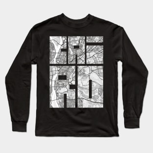 Cairo, Egypt City Map Typography - Light Long Sleeve T-Shirt